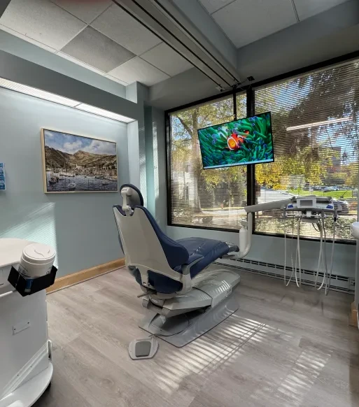 Treatment room at Osler Dental Professionals in Towson, MD